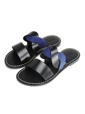 IMOGEN LEATHER SANDAL_BLACK/MIDNIGHT