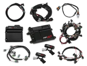 2011-2012 Ford Coyote Ti-VCT HP EFI Kit, BOSCH O2, USCAR INJ Ford Coyote Ti-VCT HP EFI ECU and Ti-VCT Controller Kit with Power Harness, Main Harness, Coil Harness, Injector Harness and Sensors includes Bosch Oxygen Sensor