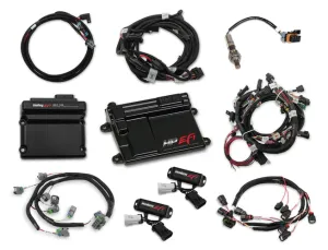 2011-2012 Ford Coyote Ti-VCT HP EFI Kit, NTK O2, USCAR INJ Ford Coyote Ti-VCT HP EFI ECU and Ti-VCT Controller Kit with Power Harness, Main Harness, Coil Harness, Injector Harness and Sensors includes NTK Oxygen Sensor