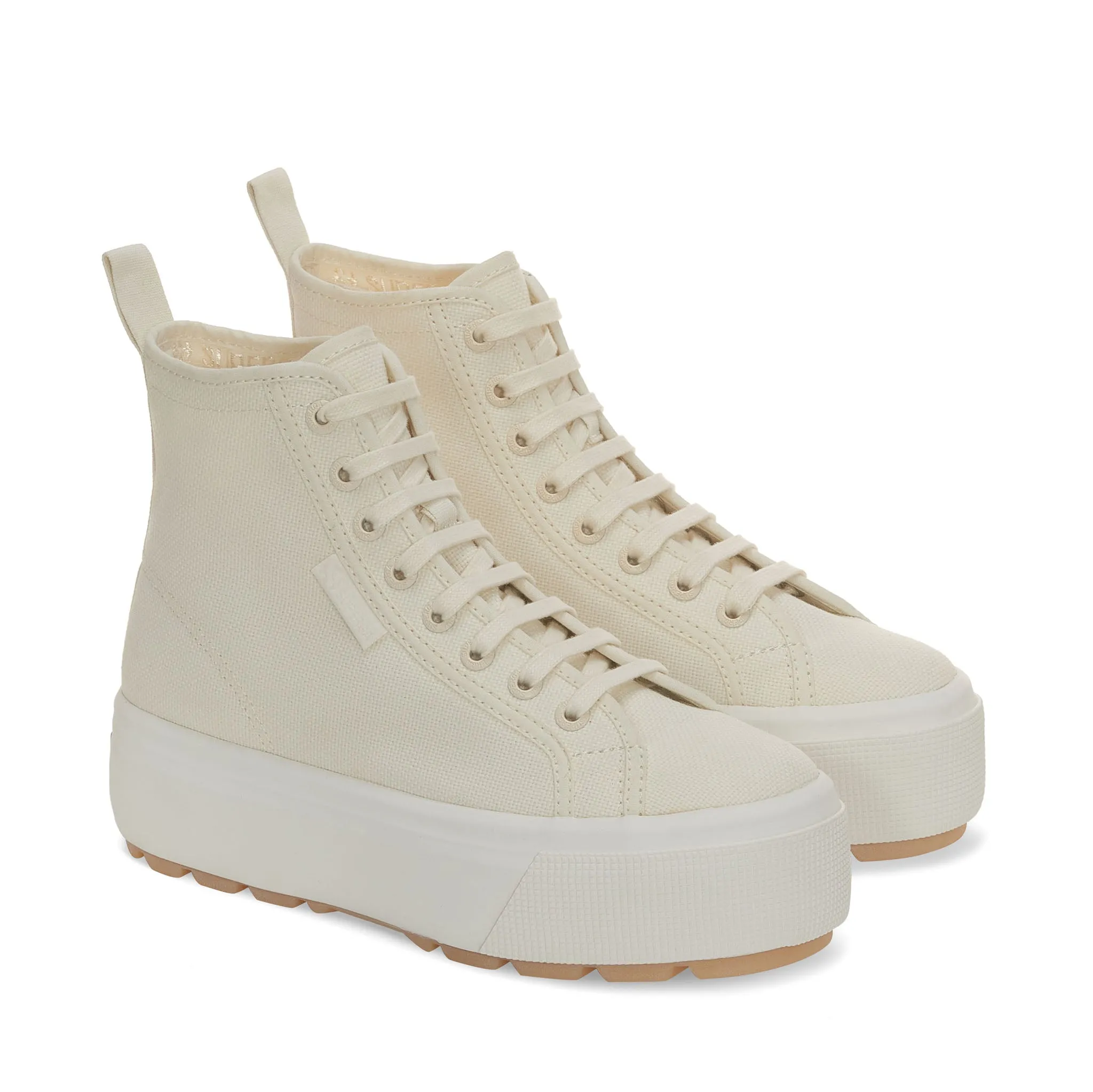 2708 High Top Tank Sneakers - Beige Natural Avorio Pearl Gum