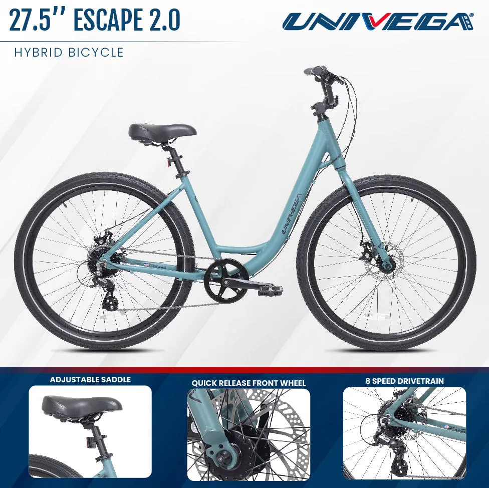 27.5" WEEKEND ESCAPE 2.0 STEP THRU | COMFORT HYBRID BIKE