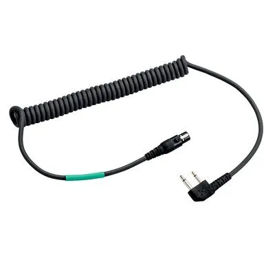 3M PELTOR FLX2 Cable FLX2-35, Icom 2-Pin Angled