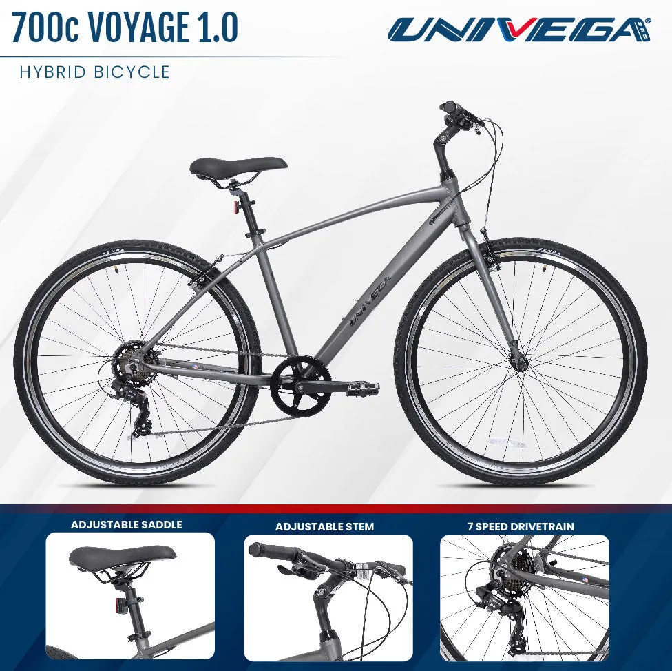 700c WEEKEND VOYAGE 1.0 STEP OVER | COMFORT HYBRID BIKE