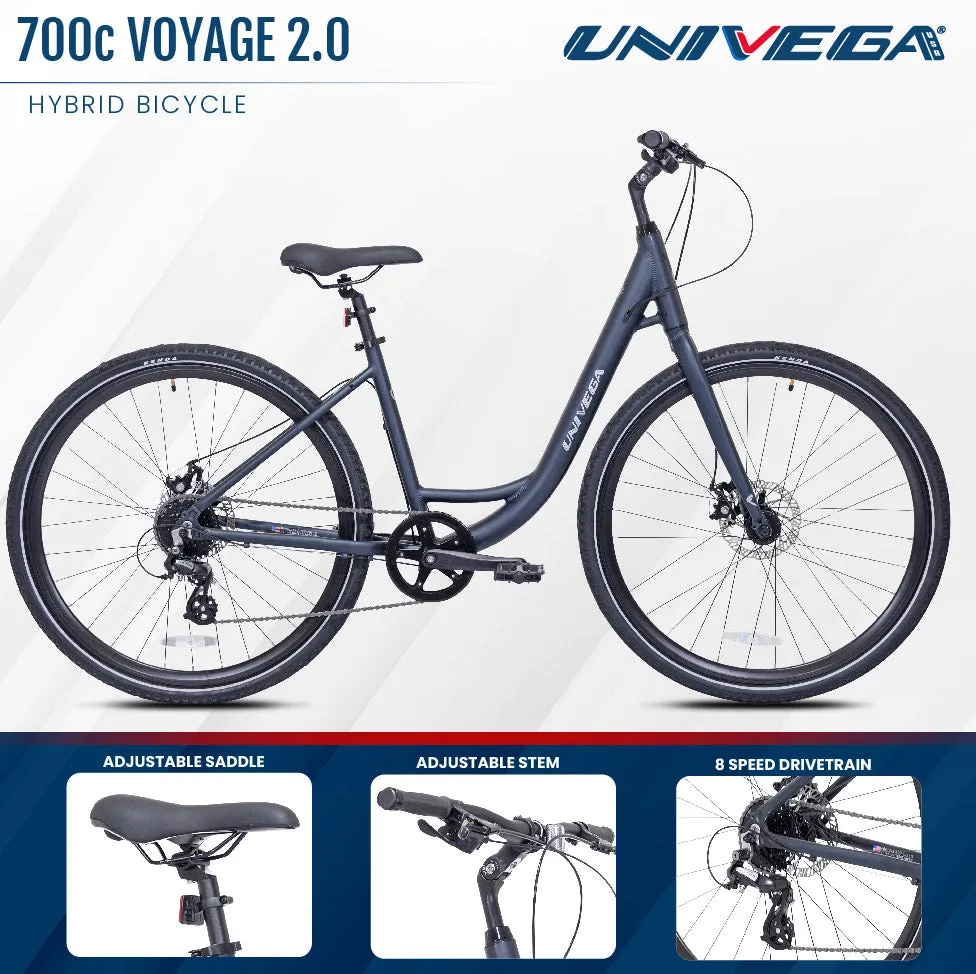 700c WEEKEND VOYAGE 2.0 STEP THRU | COMFORT HYBRID BIKE