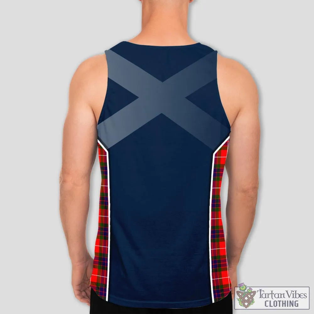 Abernethy Tartan Men's Tanks Top with Family Crest and Scottish Thistle Vibes Sport Style