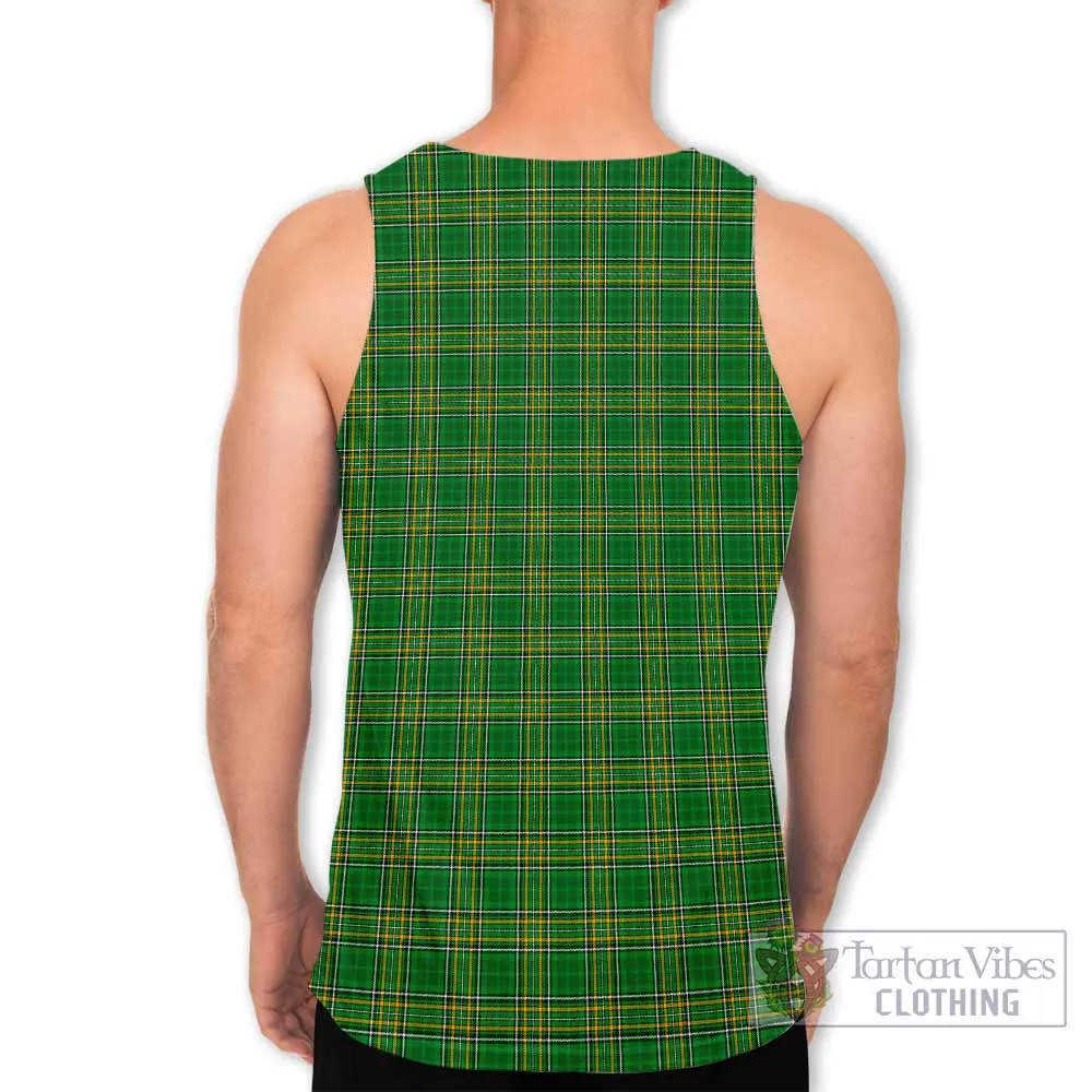 Acheson Irish Clan Tartan Men's Tank Top with Coat of Arms