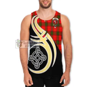 Adair Tartan Men's Tank Top with Family Crest and Celtic Symbol Style