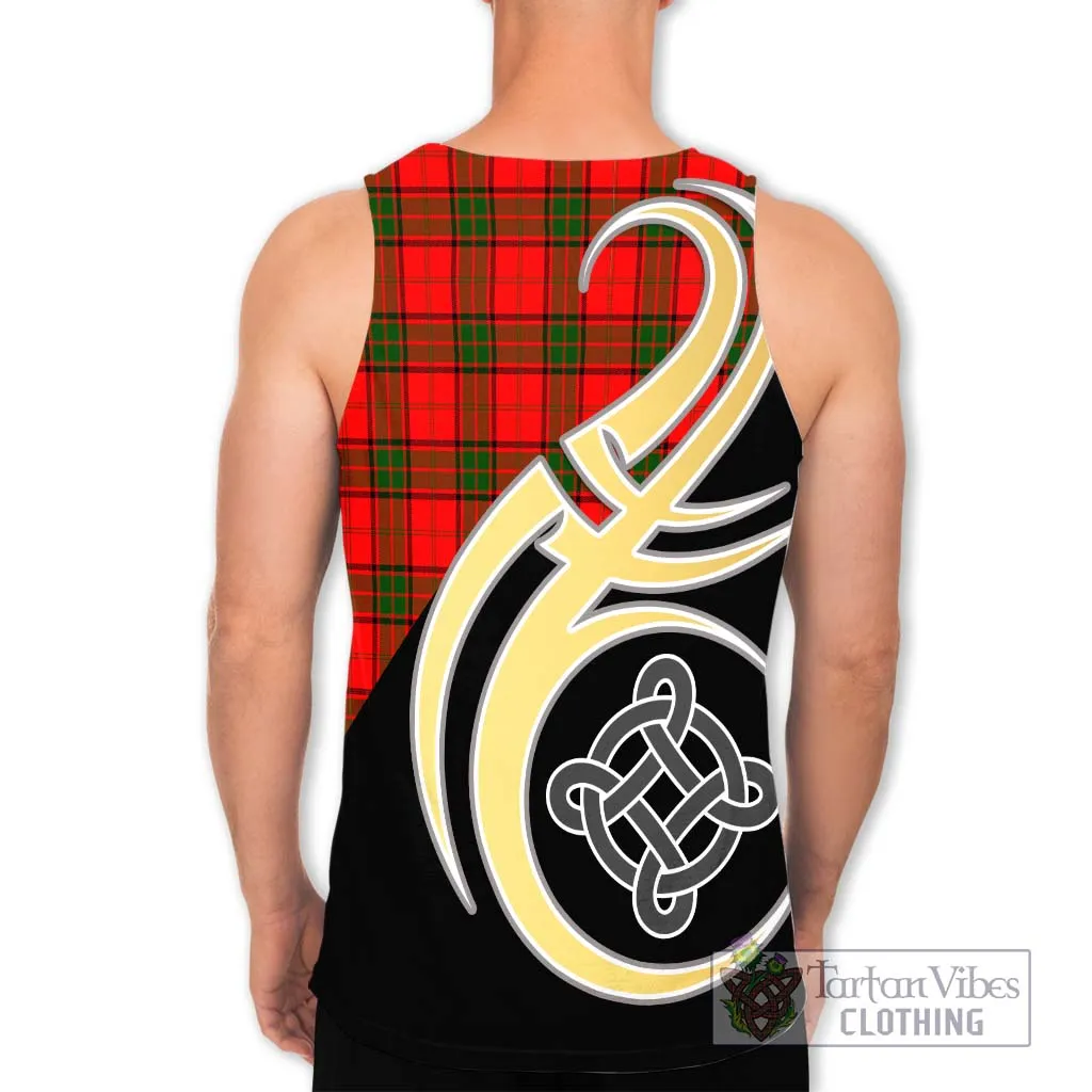 Adair Tartan Men's Tank Top with Family Crest and Celtic Symbol Style