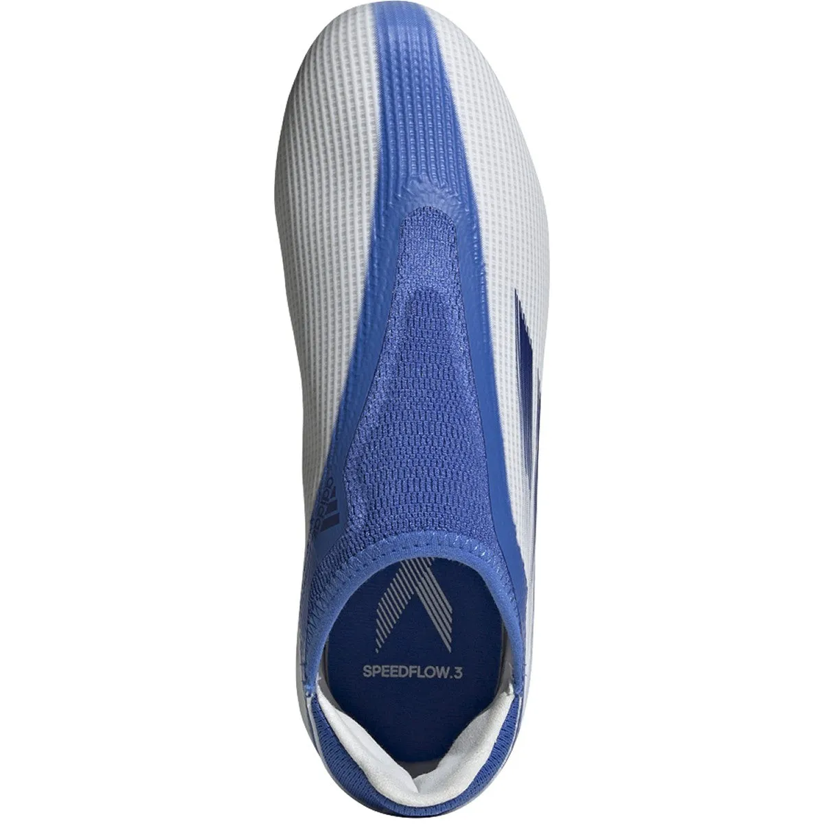 ADIDAS JR X SPEEDFLOW.3 LACELESS FG-White/Blue