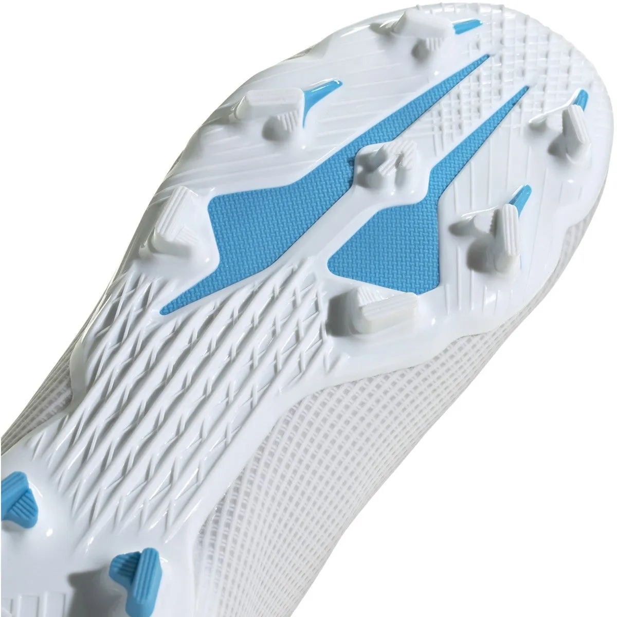 ADIDAS JR X SPEEDFLOW.3 LACELESS FG-White/Blue