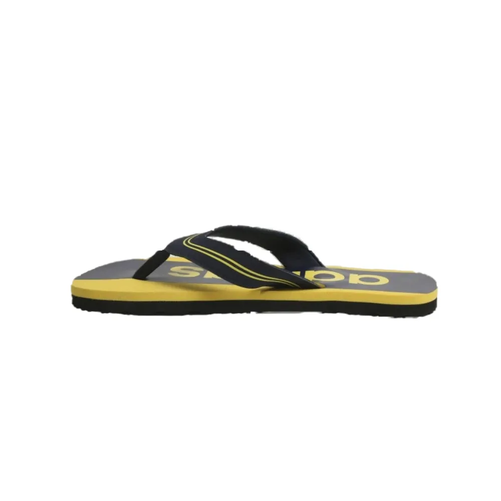 Adidas Men's Glossate Slipper (Collegiate Navy/Bright Yellow)