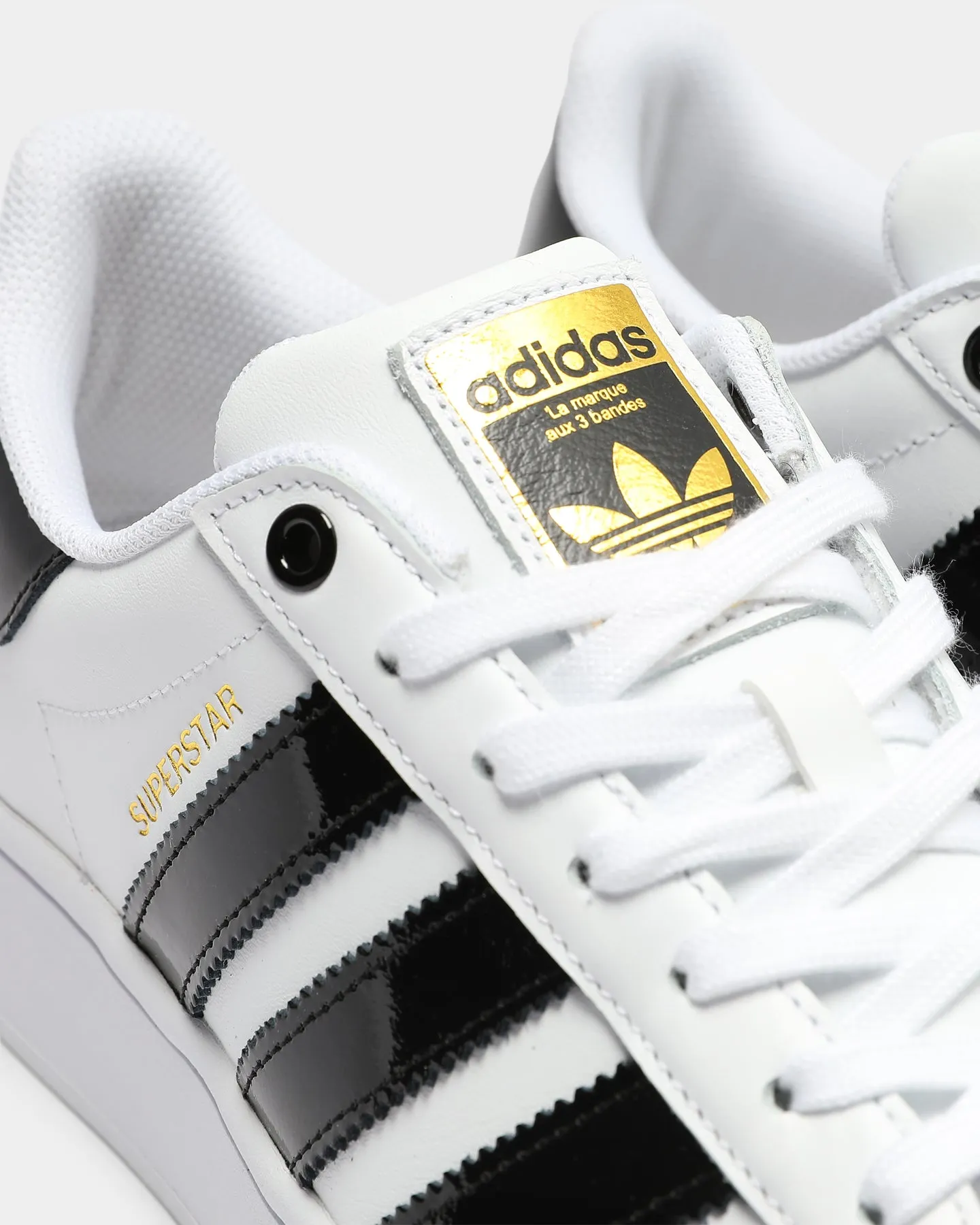 Adidas Women's Superstar Bold White/Black/Gold