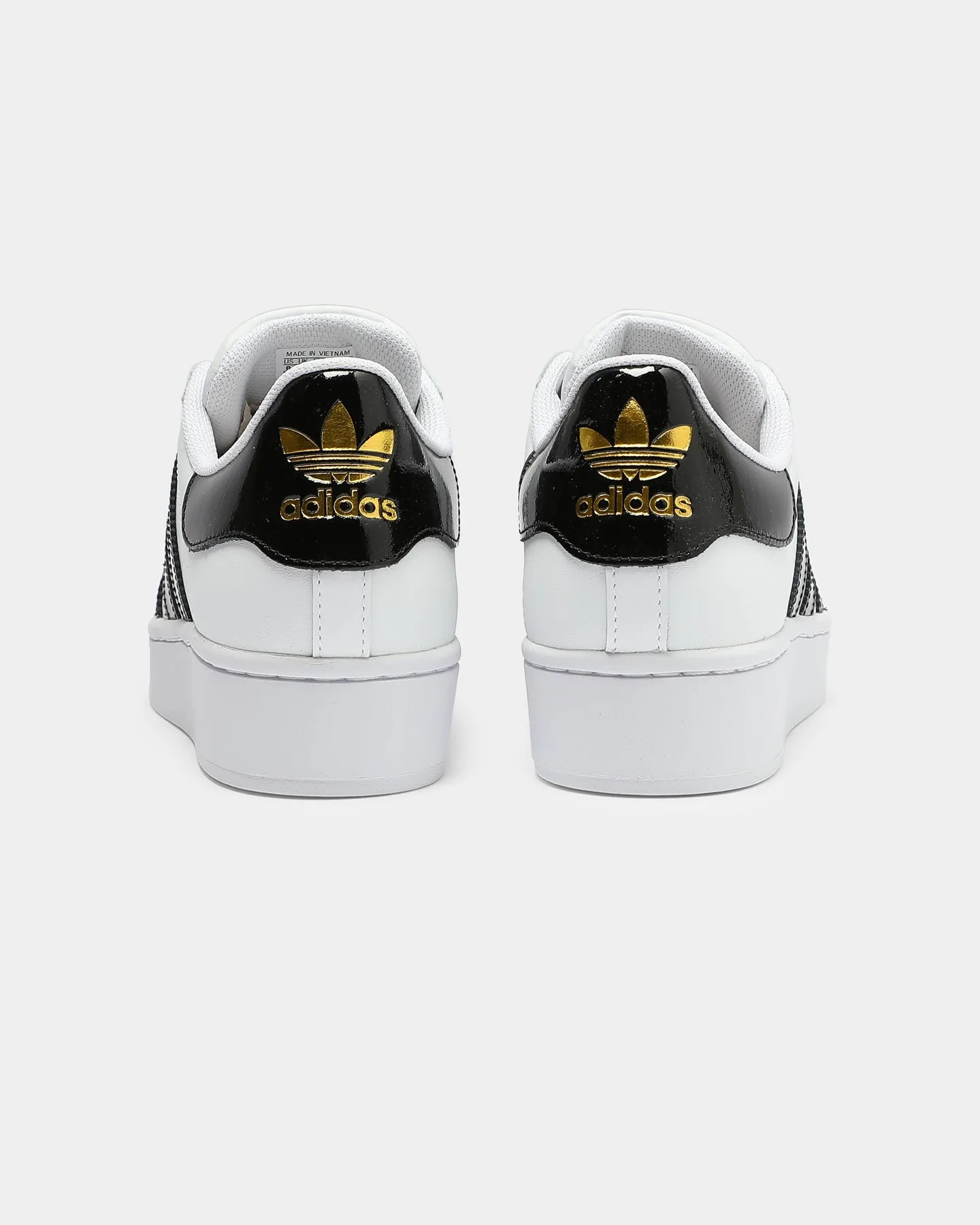 Adidas Women's Superstar Bold White/Black/Gold