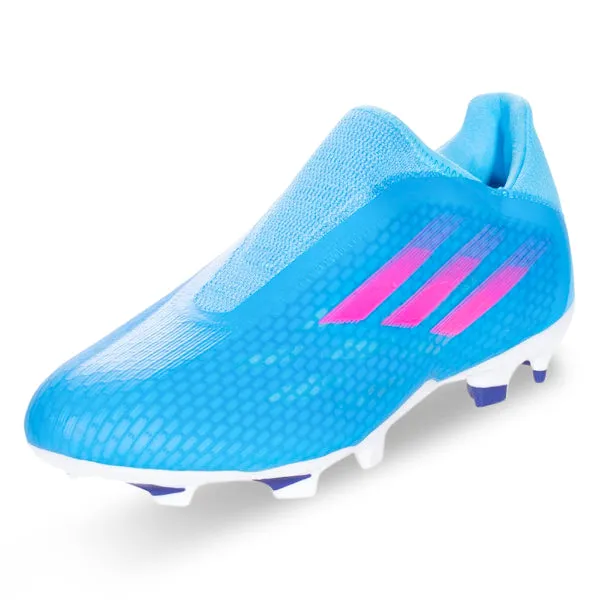 adidas X Speedflow .3 LL Firm Ground Soccer Cleats (Sky Rush/Team Shock)