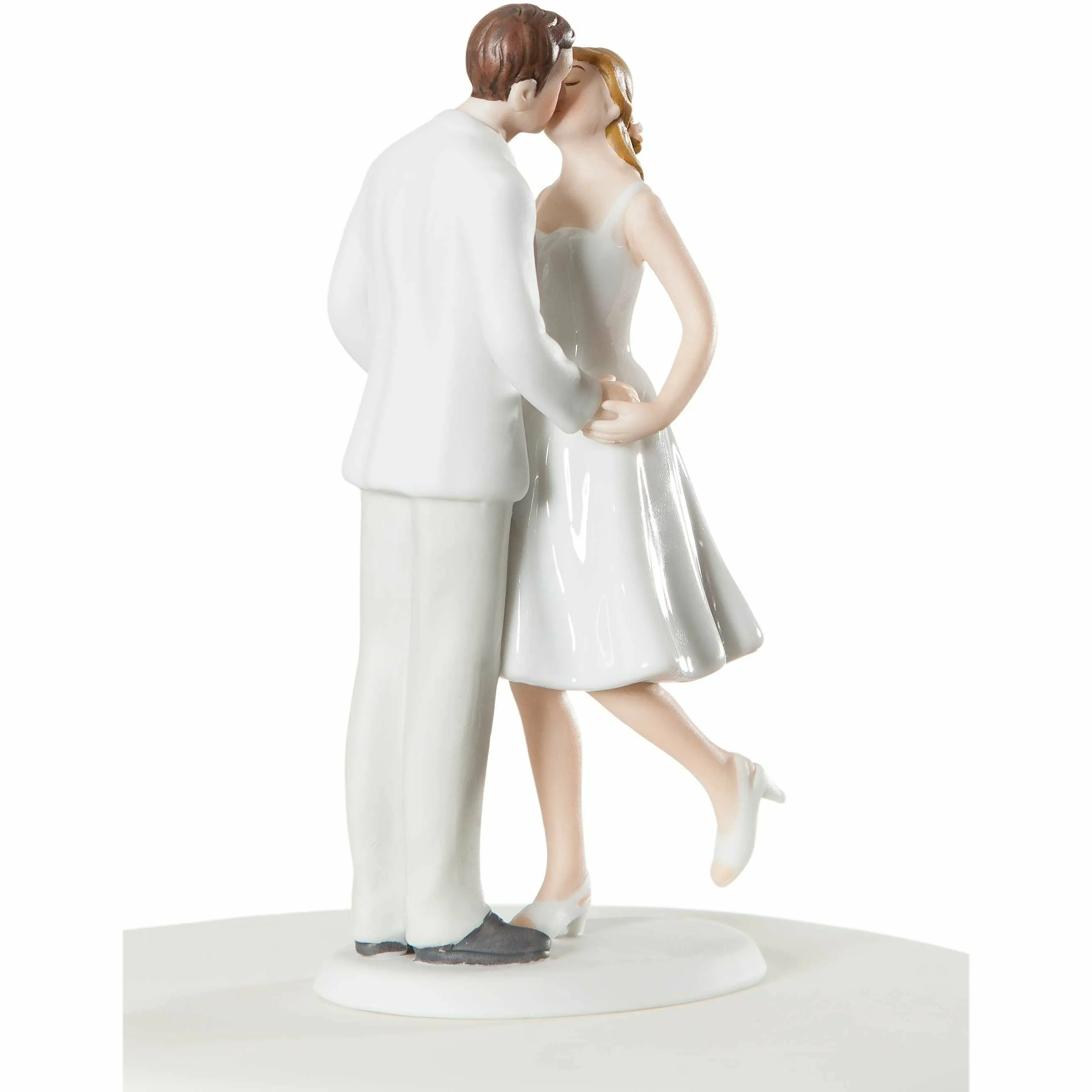 Adorable "Leg Pop" Wedding Bride and Groom Cake Topper