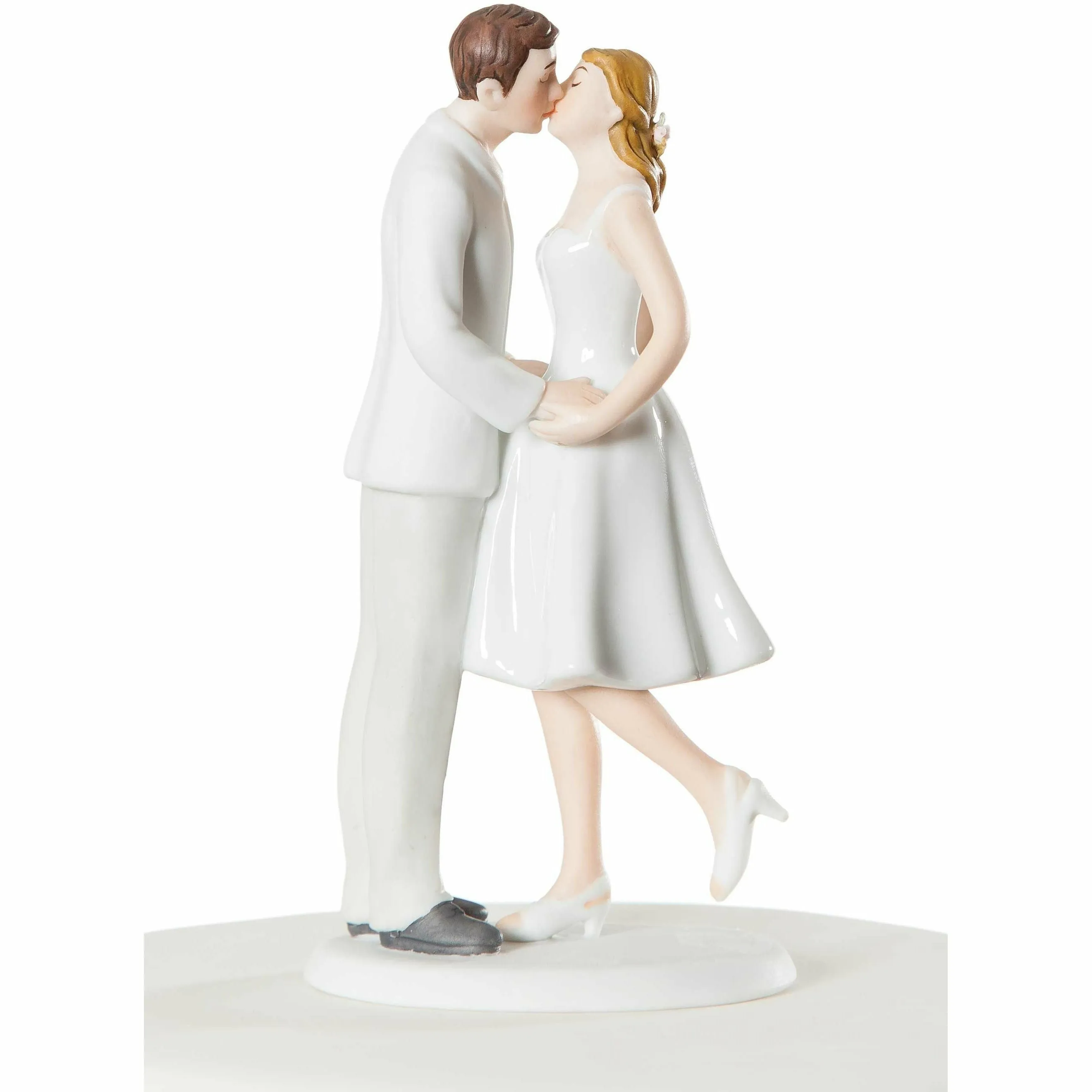 Adorable "Leg Pop" Wedding Bride and Groom Cake Topper