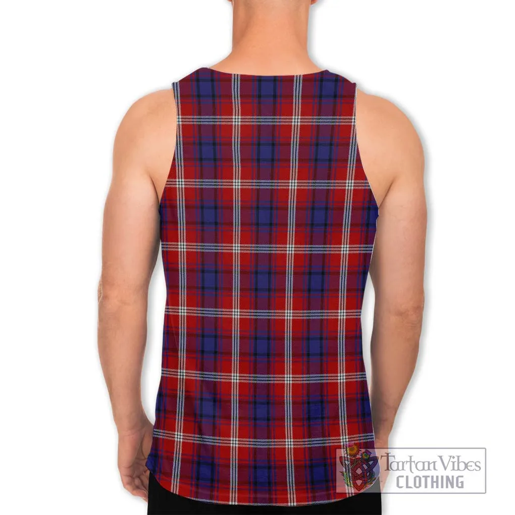 Ainslie Tartan Men's Tank Top with Family Crest DNA In Me Style