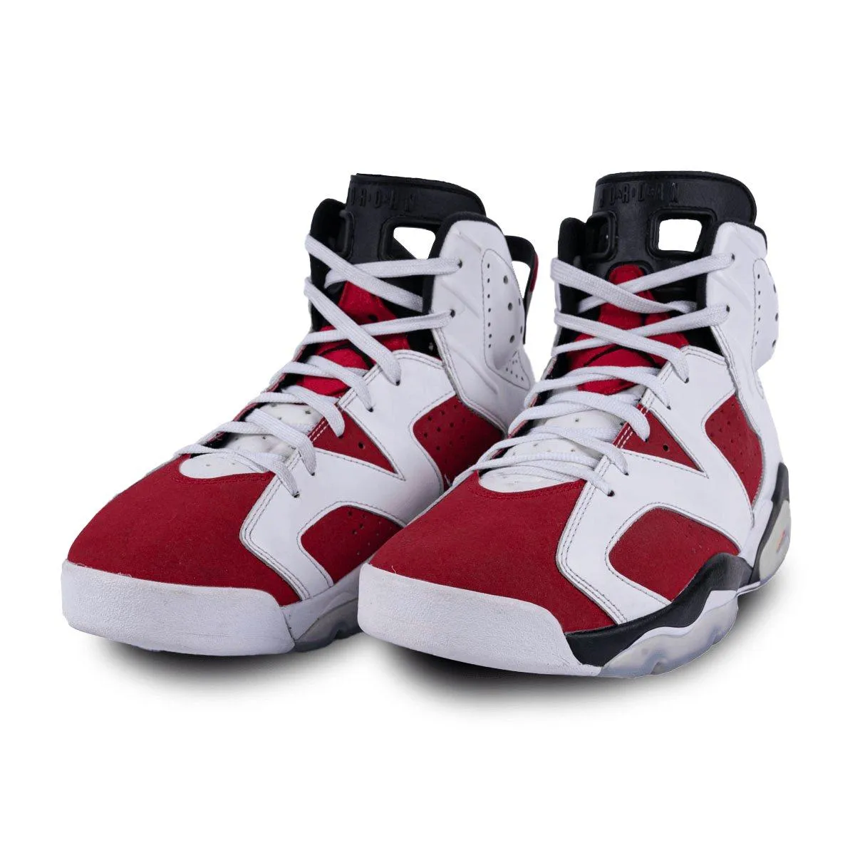 Air Jordan 6 Retro Carmine Sport Shoes Leather White Colour For Men