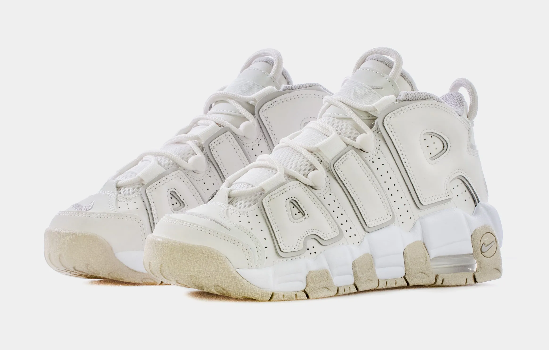 Air More Uptempo Phantom Grade School Lifestyle Shoes (Beige)