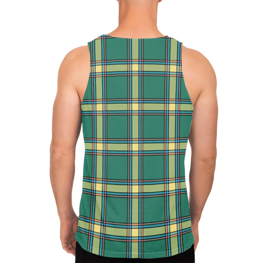 Alberta Province Canada Tartan Mens Tank Top