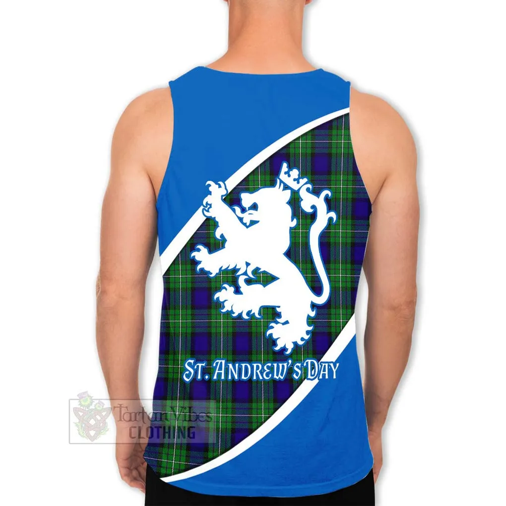 Alexander Family Crest Tartan Men's Tank Top Celebrate Saint Andrew's Day in Style