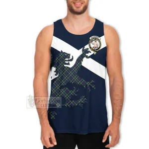 Allardice Tartan Lion Rampant Men's Tank Top  Proudly Display Your Heritage with Alba Gu Brath and Clan Name