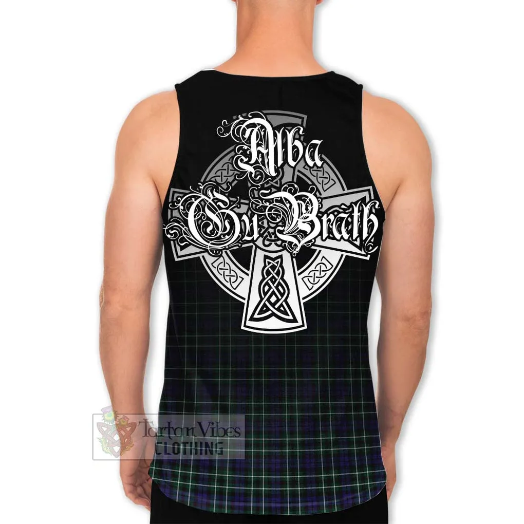 Allardice Tartan Men's Tank Top Featuring Alba Gu Brath Family Crest Celtic Inspired