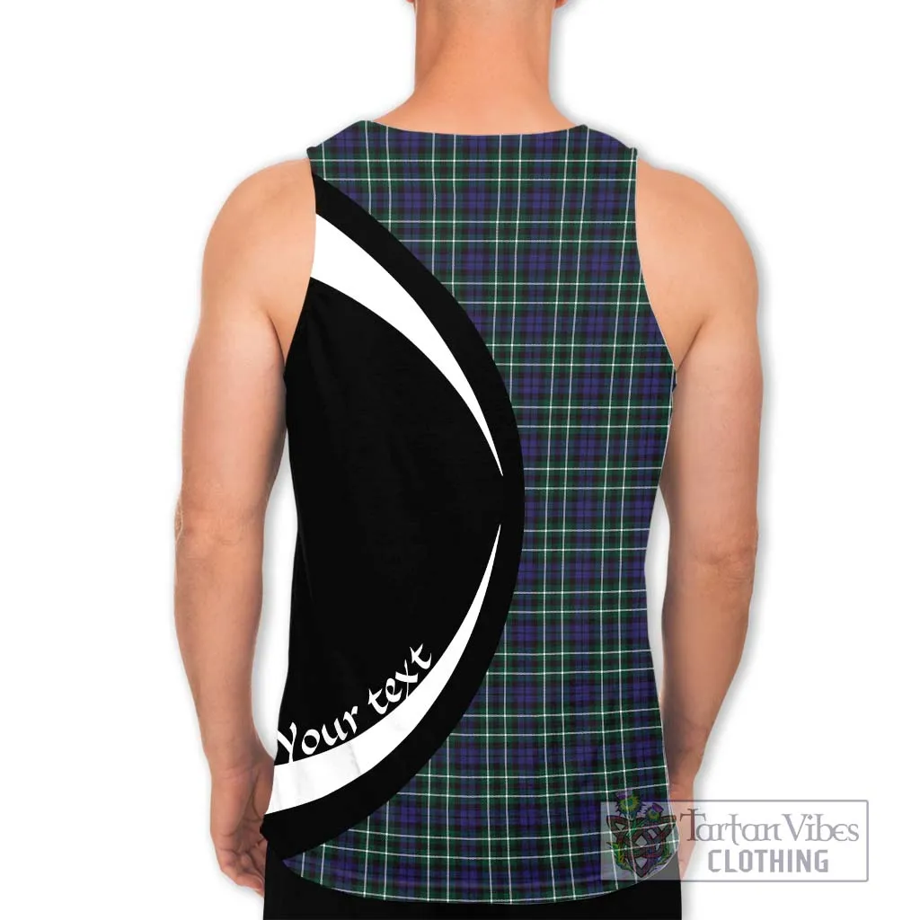 Allardice Tartan Men's Tank Top with Family Crest Circle Style