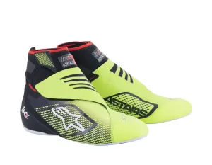 ALPINESTARS 2710723_155_10,5 Racing shoes SP , FIA 8856-2018, black/yellow fluo, Size 43,5