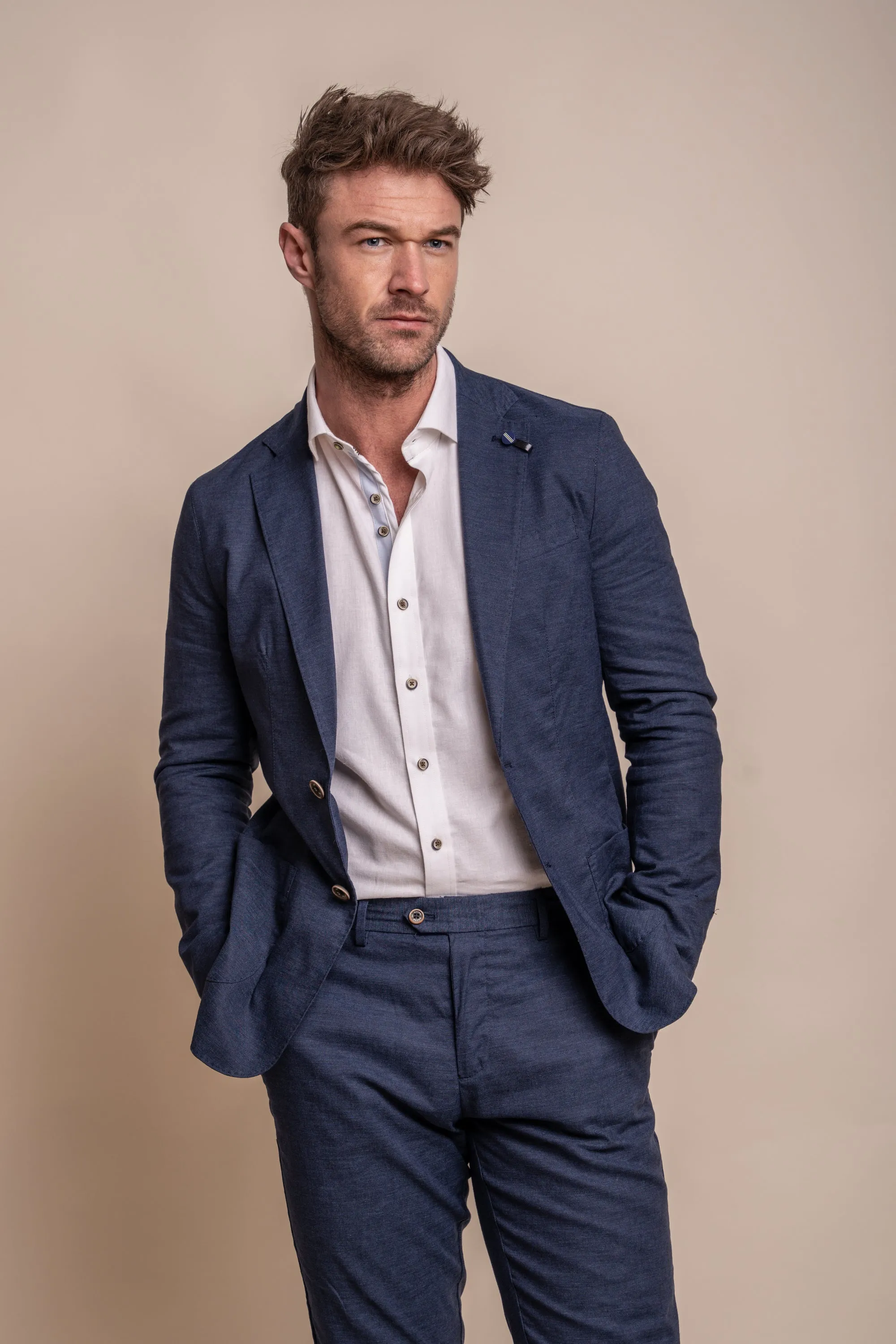 Alvari Navy Two Piece Suit