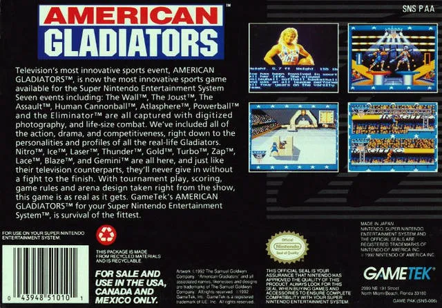 American Gladiators - (SNES) Super Nintendo [Pre-Owned]