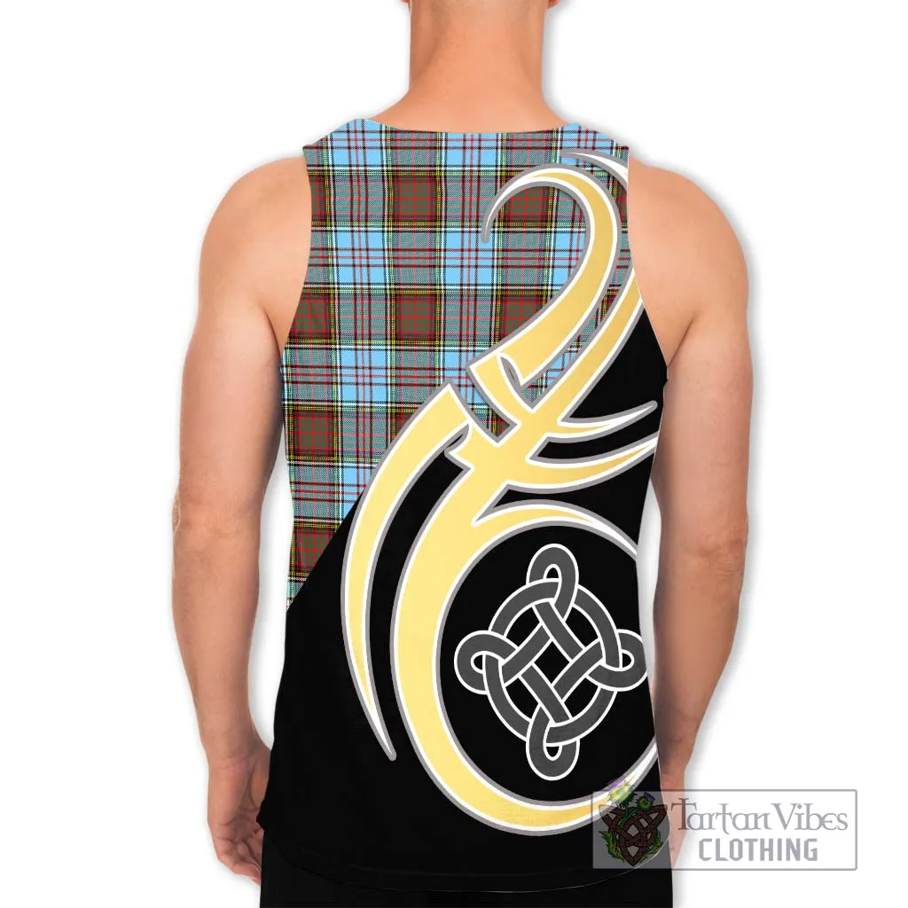 Anderson Ancient Tartan Men's Tank Top with Family Crest and Celtic Symbol Style