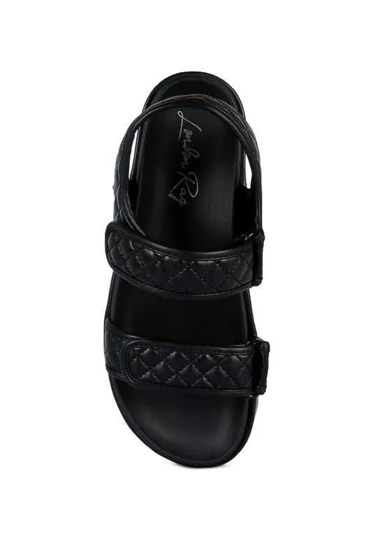 ANVIL Quilted Body Platform Sandals