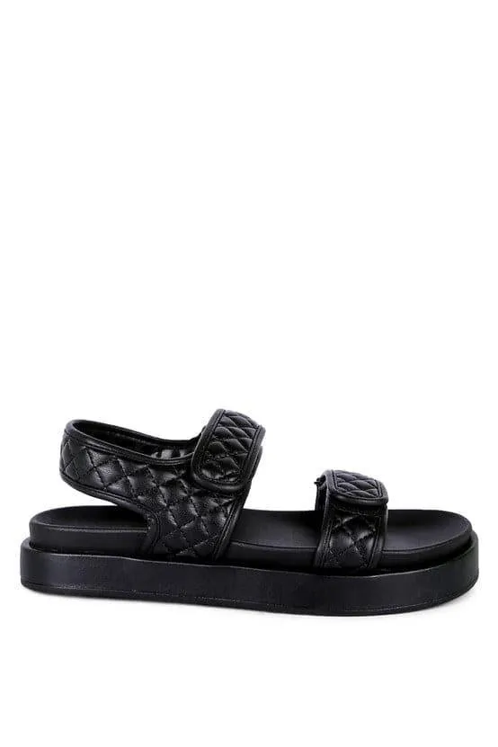 ANVIL Quilted Body Platform Sandals