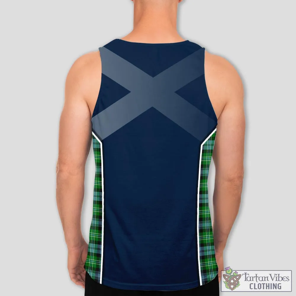 Arbuthnot Ancient Tartan Men's Tanks Top with Family Crest and Scottish Thistle Vibes Sport Style