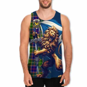 Arnott Tartan Family Crest Men's Tank Top with Scottish Majestic Lion