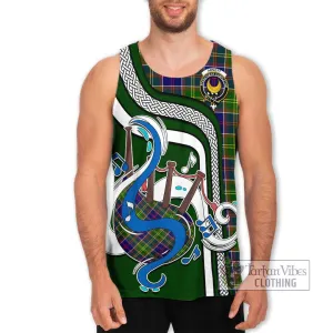 Arnott Tartan Men's Tank Top with Epic Bagpipe Style