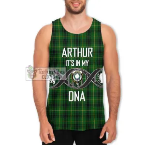 Arthur Tartan Men's Tank Top with Family Crest DNA In Me Style