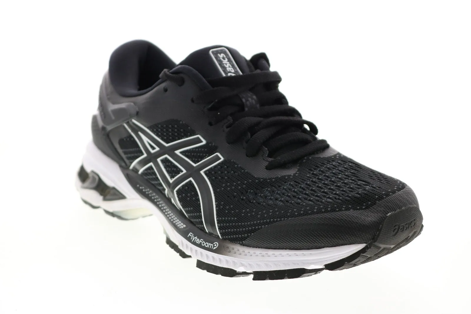 Asics Gel-Kayano 26 1012A457 Mens Black Synthetic Athletic Running Shoes