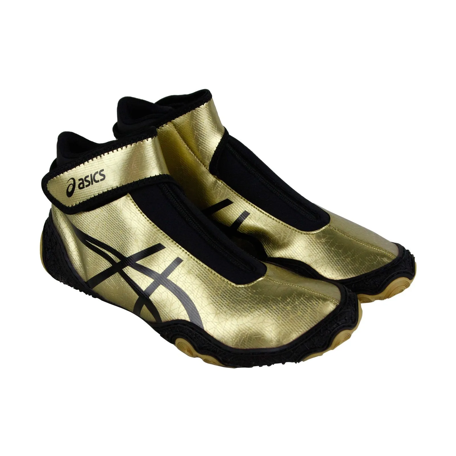 Asics Omniflex Attack V2.0 J600Y-9490 Mens Gold Yellow Athletic Wrestling Shoes