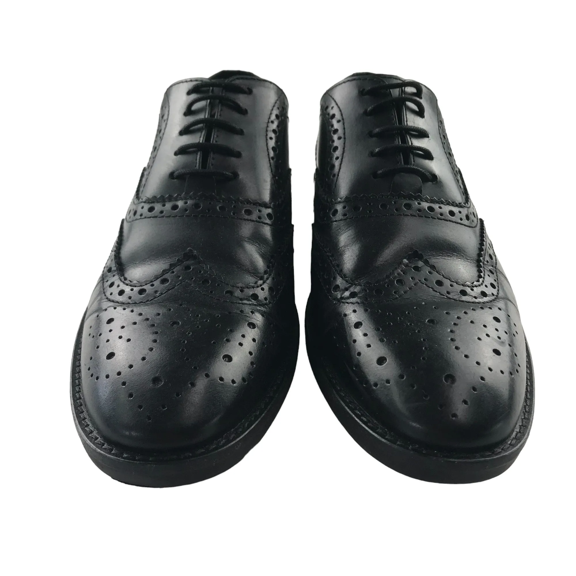 Asos Design brogue shoes shoe size 8.5 black leather formal