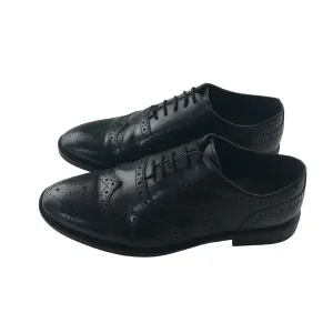 Asos Design brogue shoes shoe size 8.5 black leather formal