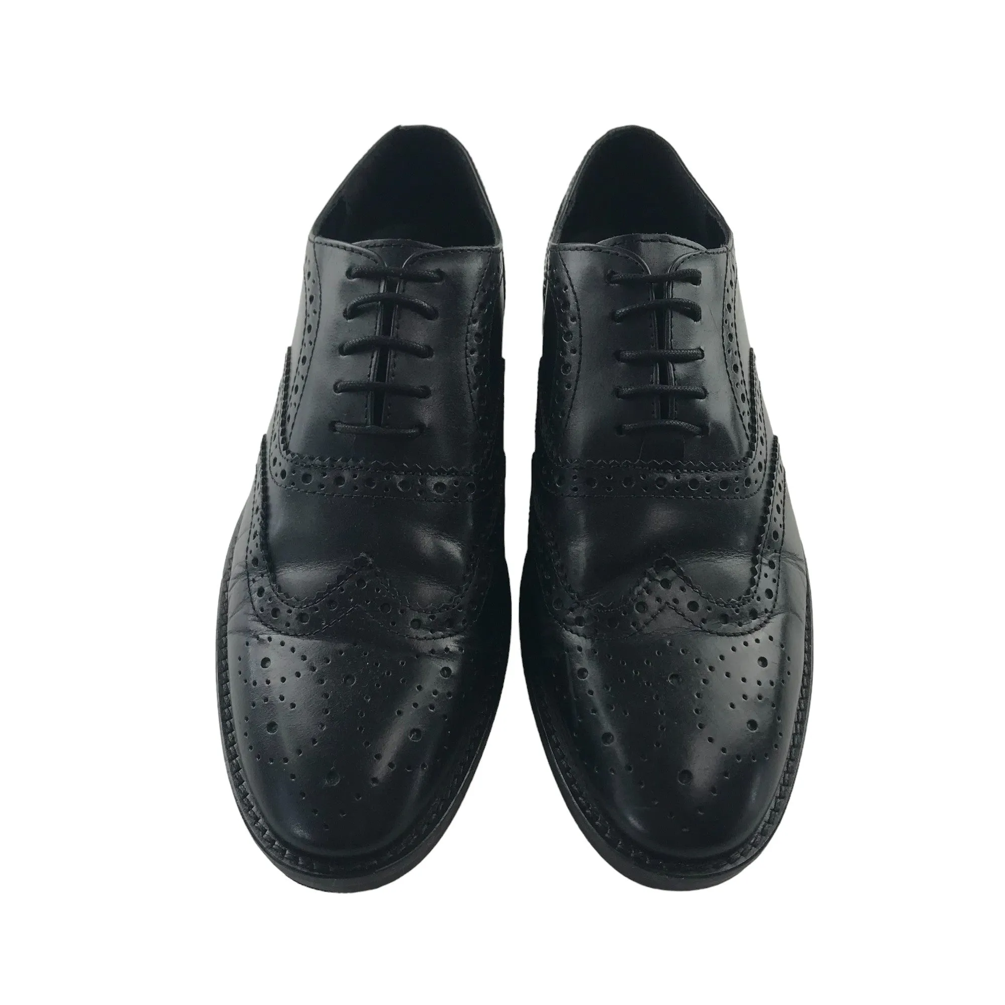 Asos Design brogue shoes shoe size 8.5 black leather formal