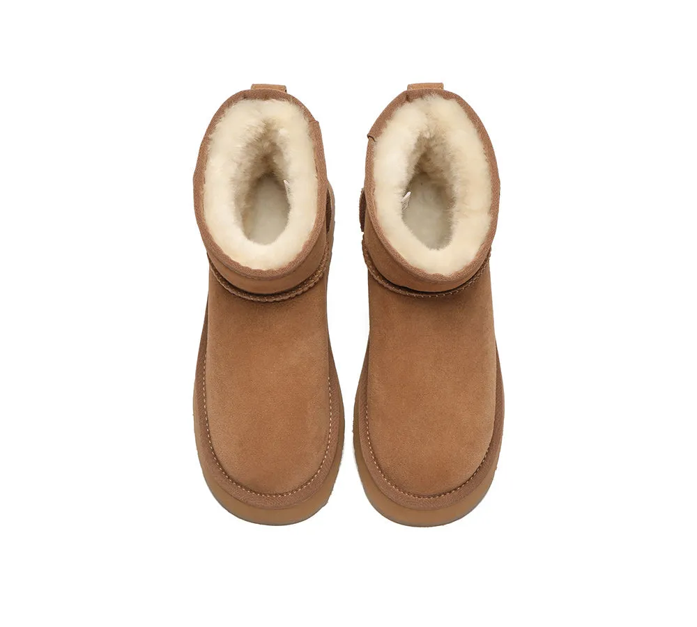 AUSTRALIAN SHEPHERD® UGG Boots Sheepskin Wool Platform Thick Bottom Mini Classic