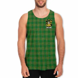 Avery Irish Clan Tartan Men's Tank Top with Coat of Arms