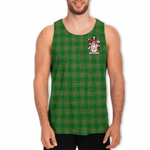 Bagley Irish Clan Tartan Men's Tank Top with Coat of Arms