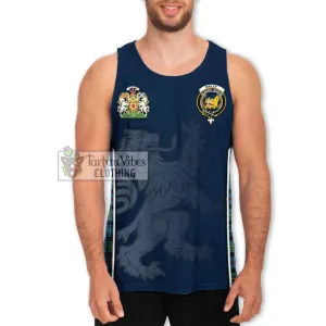 Bailey Ancient Tartan Men's Tank Top with Family Crest and Lion Rampant Vibes Sport Style