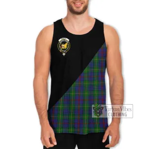 Bailey Tartan Men's Tank Top with Family Crest and Military Logo Style