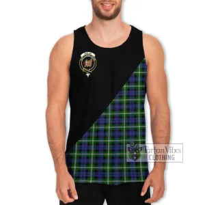 Baillie (Bailey) Tartan Men's Tank Top with Family Crest and Military Logo Style