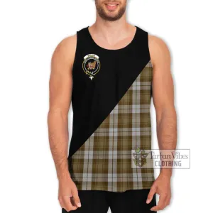 Baillie Dress Tartan Men's Tank Top with Family Crest and Military Logo Style